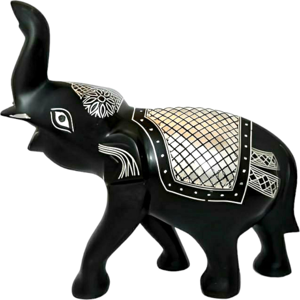 Bidriware Art Work Elephant Decorative Showpiece - 0