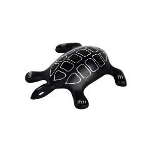 Black Metal Bidri Art Work Tortoise Paper Weight Decorative Showpiece