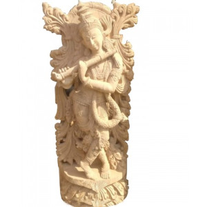 Ancient Artwork Of Konark Stone Carving Of Lord Krishna Statue