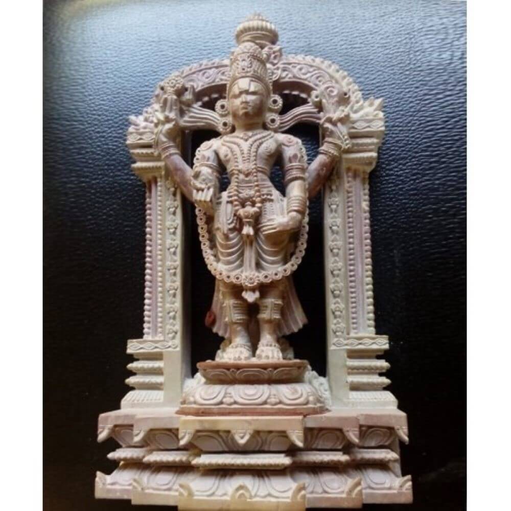 Ancient Artwork Of Konark Stone Carving Of Lord Vishnu