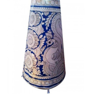 Andhra Pradesh Leather Puppetry Blue Colour Lamp Shade