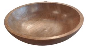 Antique Brown Wooden Bowl