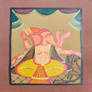 Ashirwad Ganapathy Bengal Patachitra Art