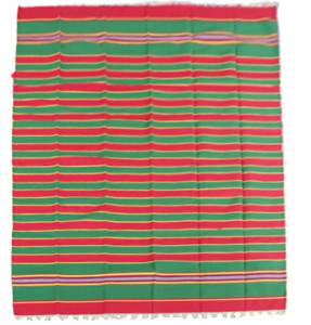 Authentic Green And Red Patterned Bhavani Jamakkalam