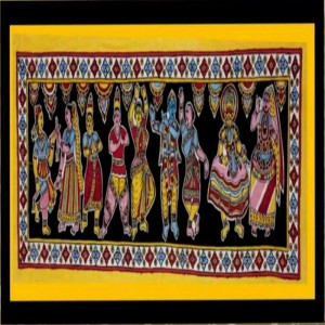 Authentic Karuppur Indian Folk Dance Themed painting