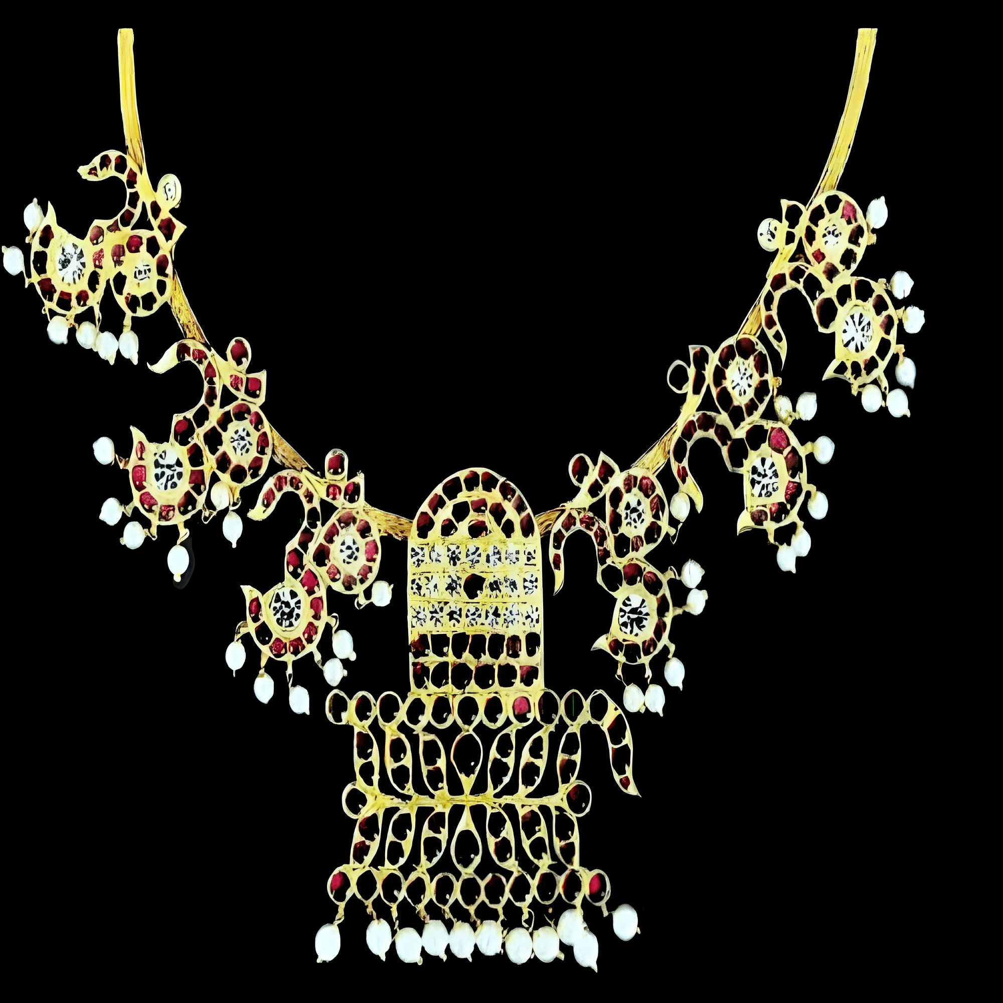 Authentic Nagercoil Jewellery of God Siva Necklace