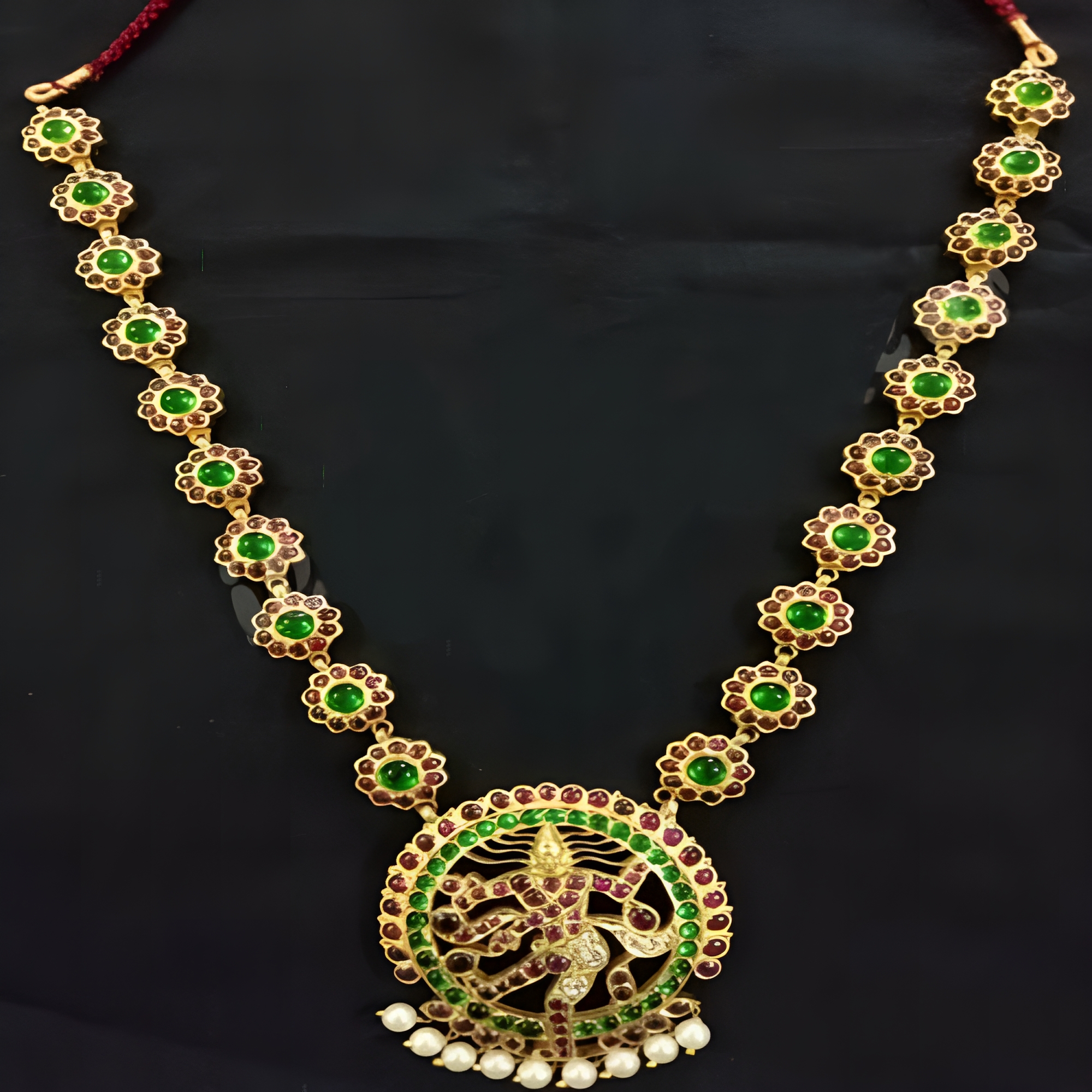 Authentic Nataraja Pendant Long Necklace