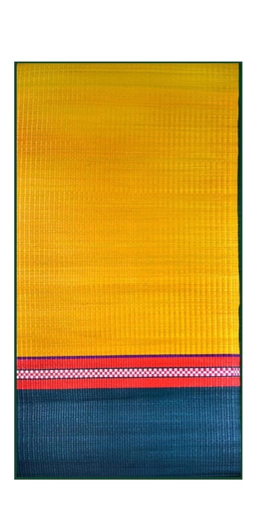 Authentic Pattamadai Pai Golden Yellow and Red Patterned with Matisse bottom