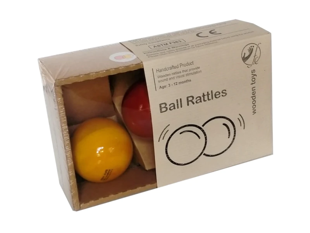 Ball Rattle set of 2 - 3