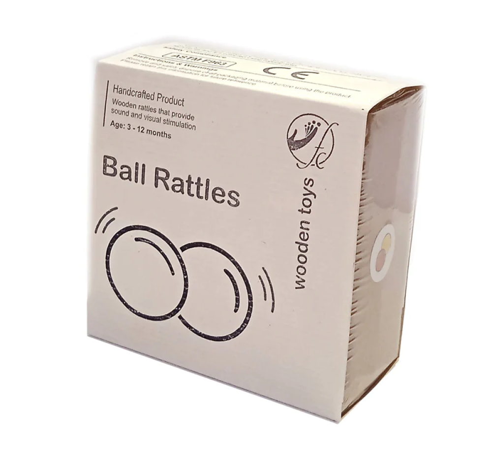 Ball Rattle set of 2 - 4