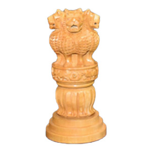 Banaras Wood Carving Ashok Head Showpiece