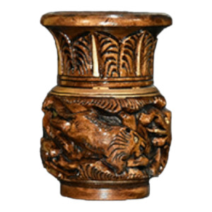 Banaras Wood Carving Matka Model Pot