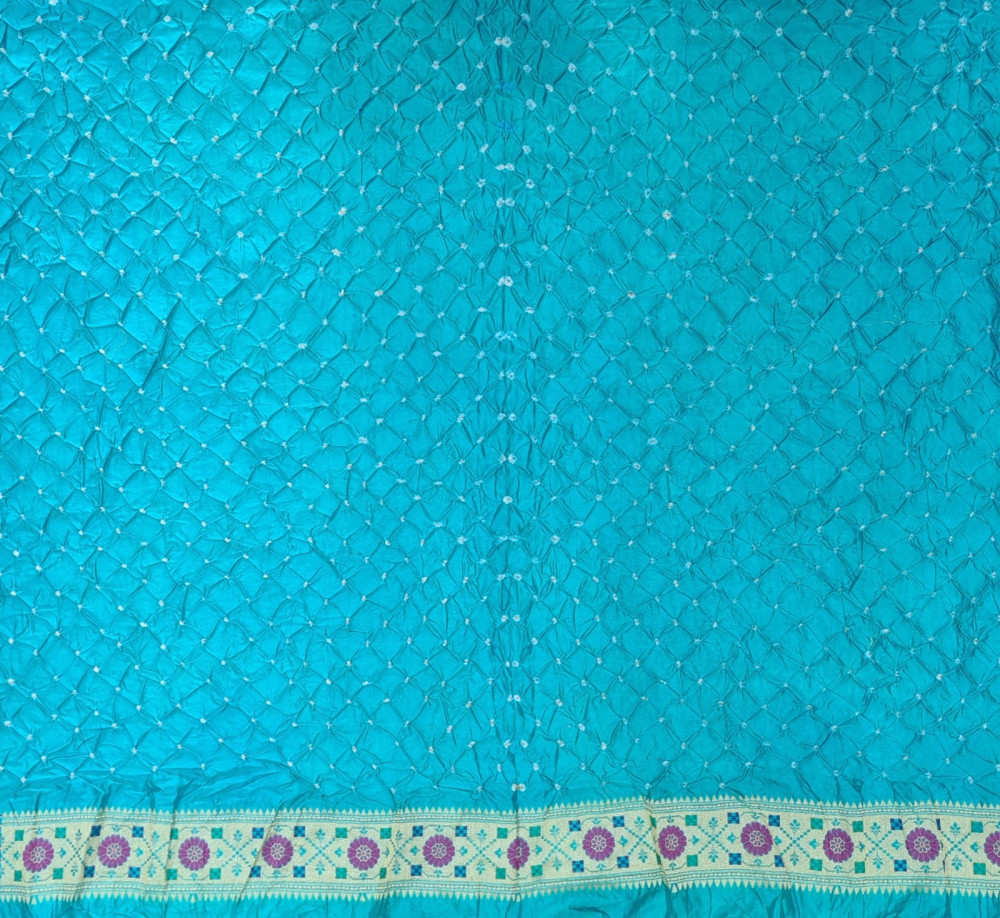 Banarasi Dupion Light Blue Silk Saree - 0