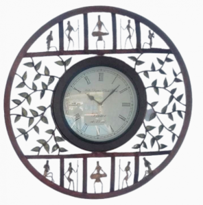 Bastar Art Wall Hanging Clock