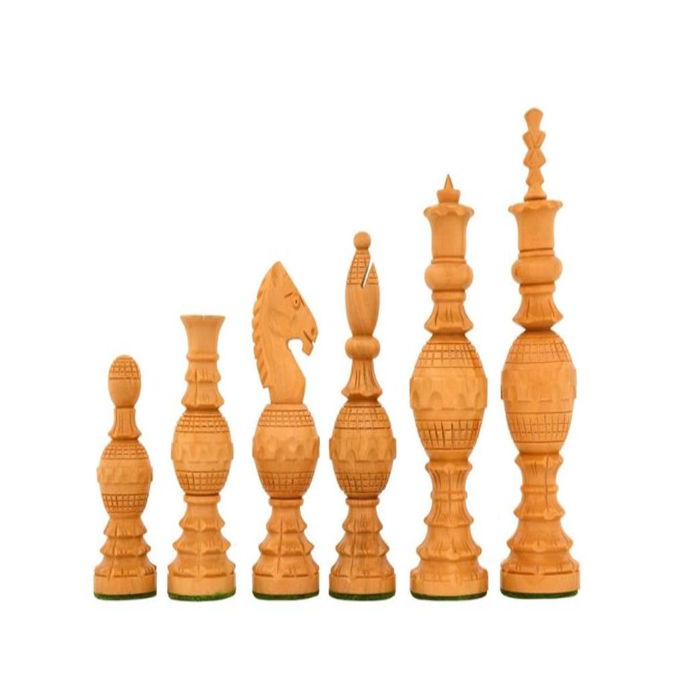 Beautiful Chess Set Walnut Wood Carving With Magnet - 1