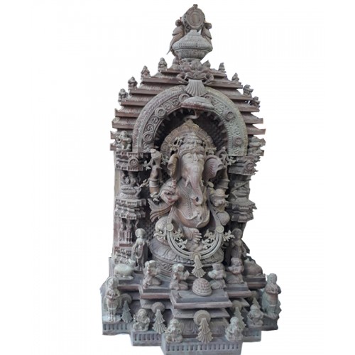 Beautiful Konark Stone Carving Of Lord Ganesha Statue For Decoration Purpose