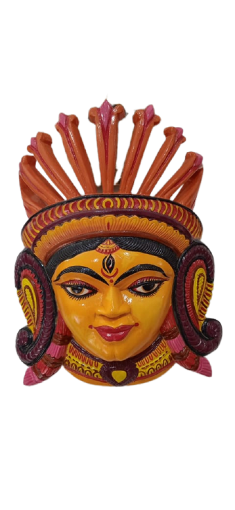 Beautiful Maa Durga Kushmandi Mask