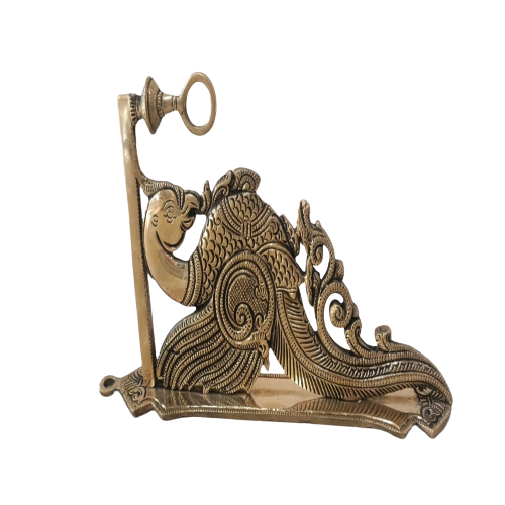 Beautiful Peacock Design Bell Metal & Brass Art