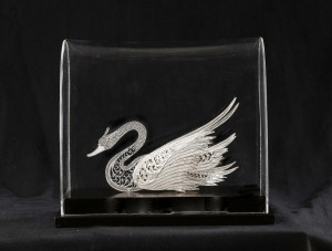Beautiful Swan Silver Filigree Of Karimnagar