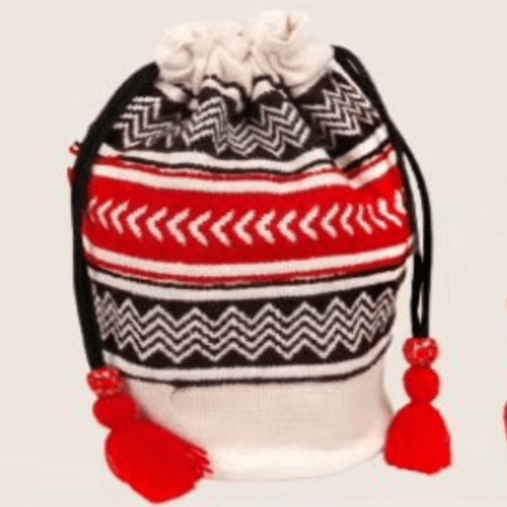Beautiful Toda Embroidered Potly Bag - White