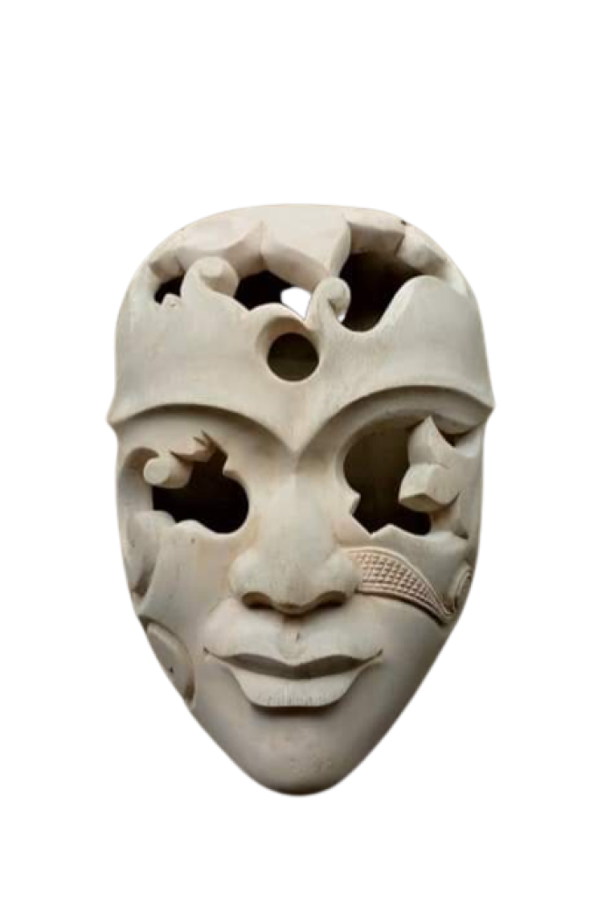 Beautiful Tribal Wooden Kushmandi Mask