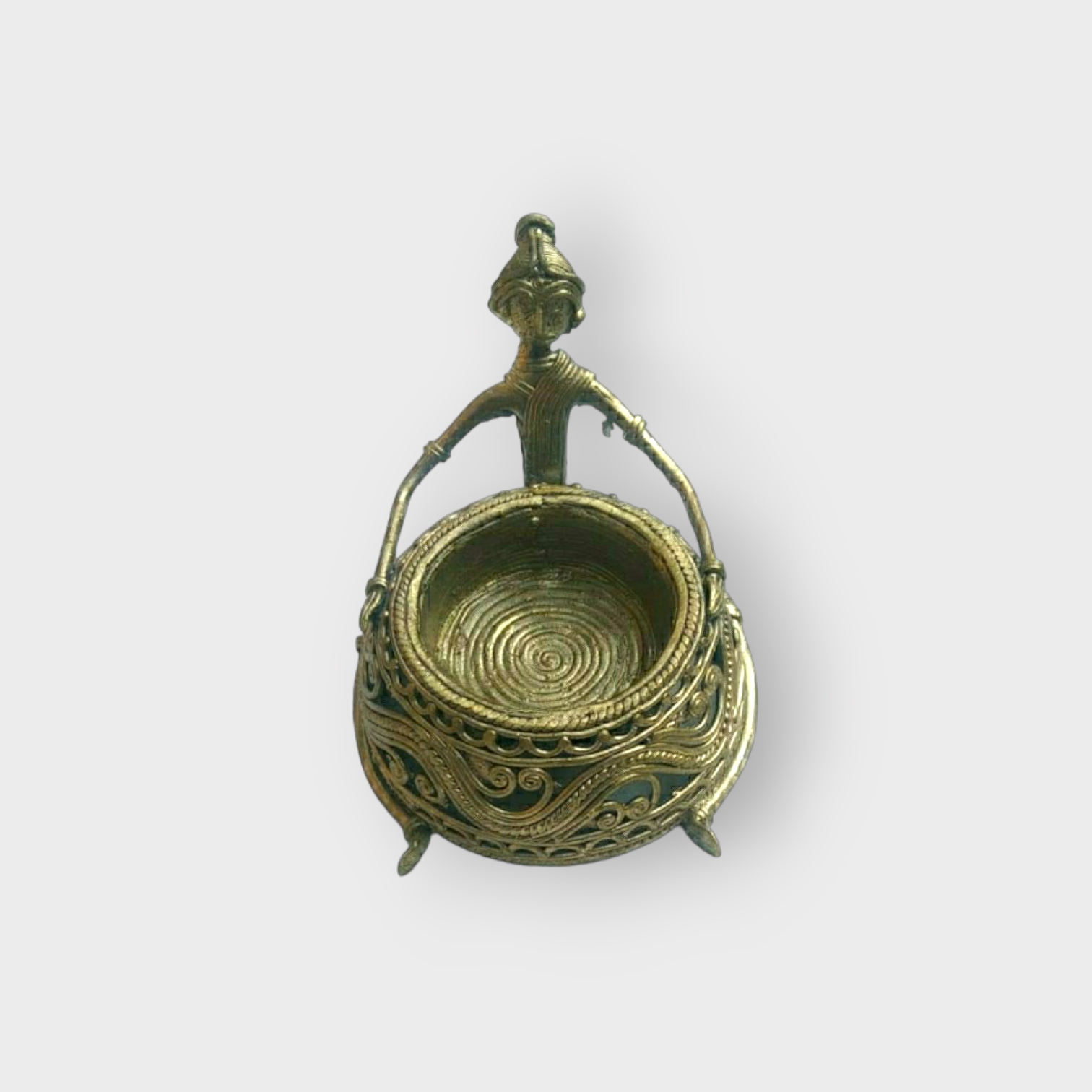 Bengal Dokra Brass Candel Holder