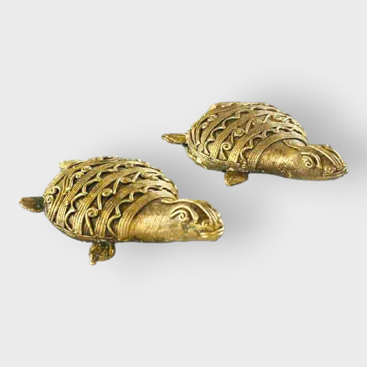 Bengal Dokra Brass Tortoise Set of 2 - 1