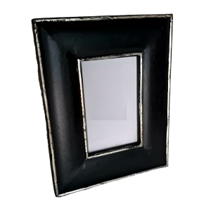 Black With Silver Line Photo Frame
