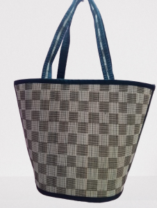 Blue & Beige Design Madur Kathi Bag