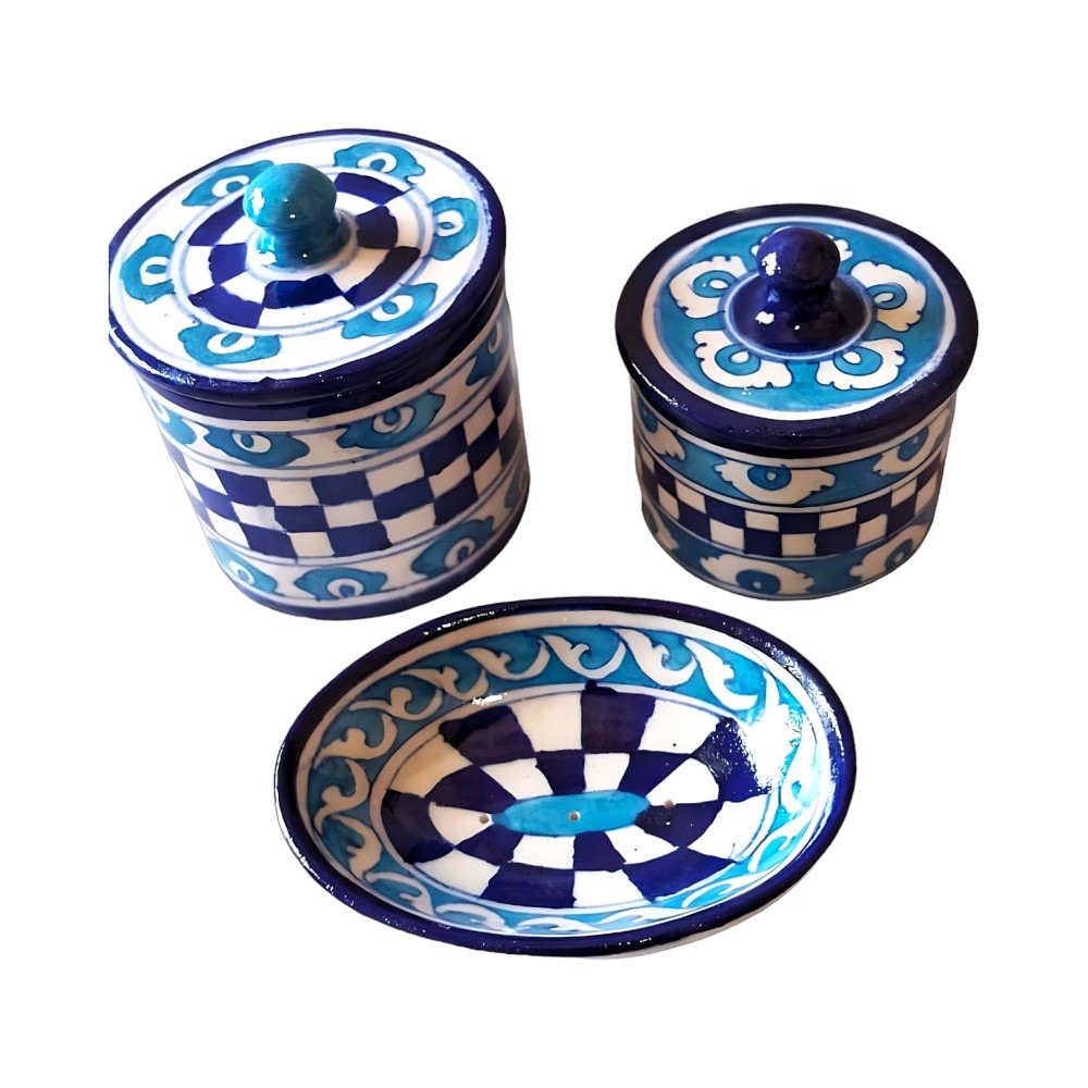 Blue Kitchen Container set of 3 (16 inch)