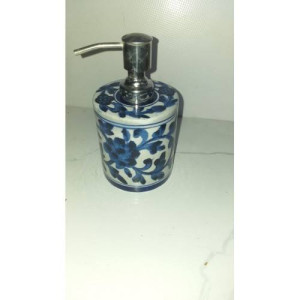 Handmade Blue Pottery Of Jaipur Soap Dispenser