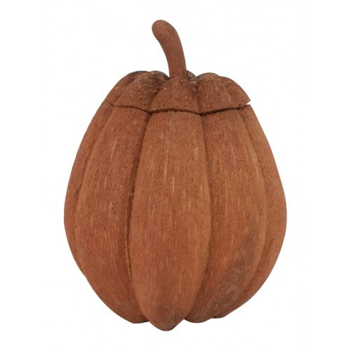 Pumpkin Shape Box Of Coconut Shell Craft