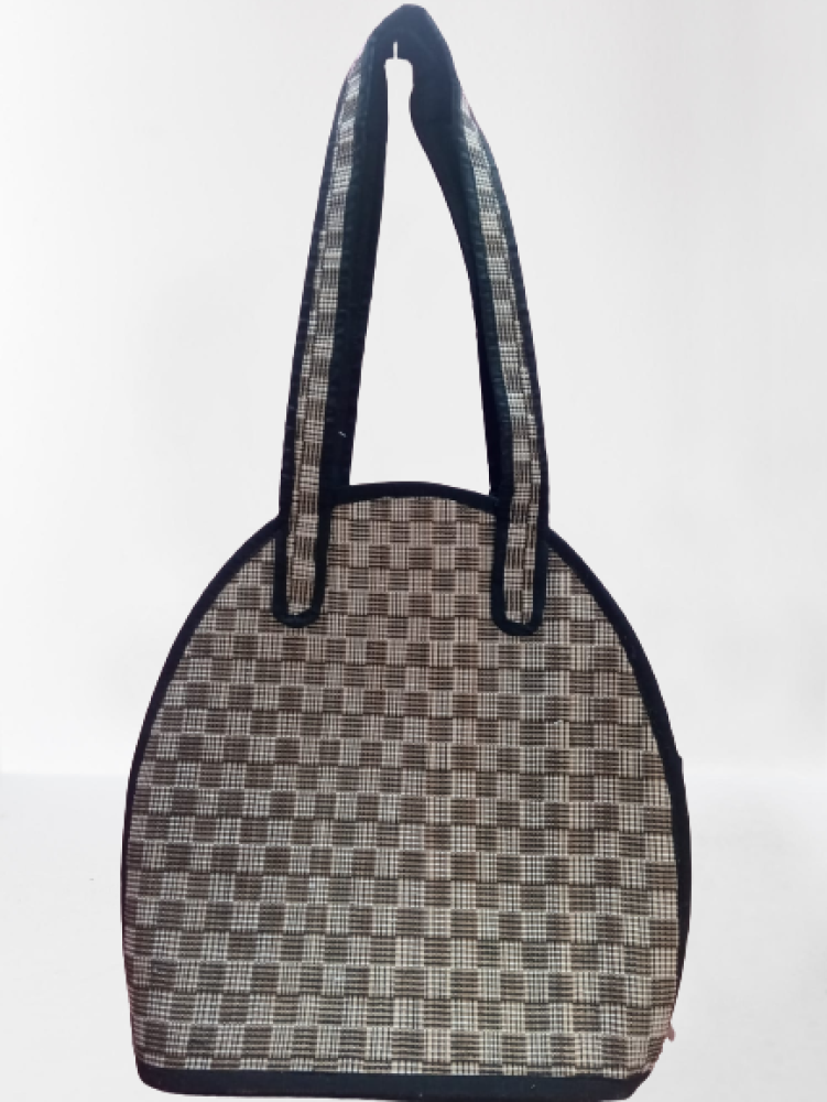 Brown Checks Design Madur Kathi Bag