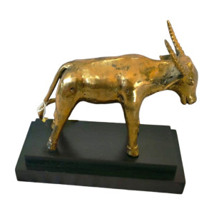 Buffalo with golden glaze