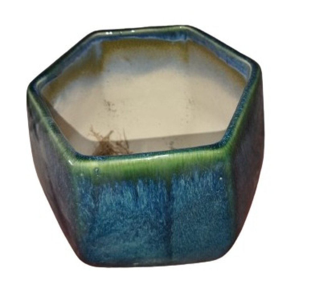 Ceramic Planter in Blue Colour - 0
