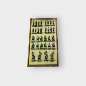 Chess Board Set Gulabi Meenakari Art