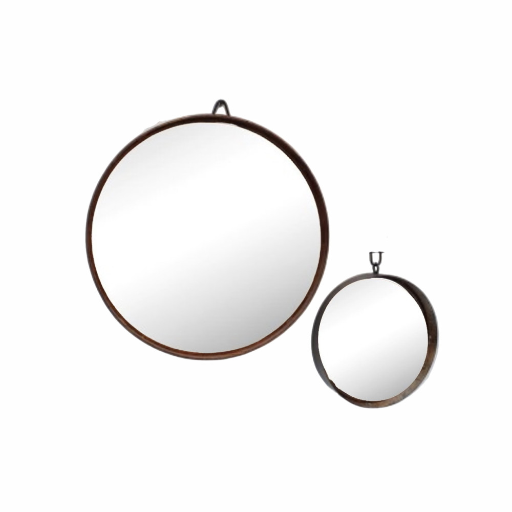 Circular Iron Mirror Frame Set of 2