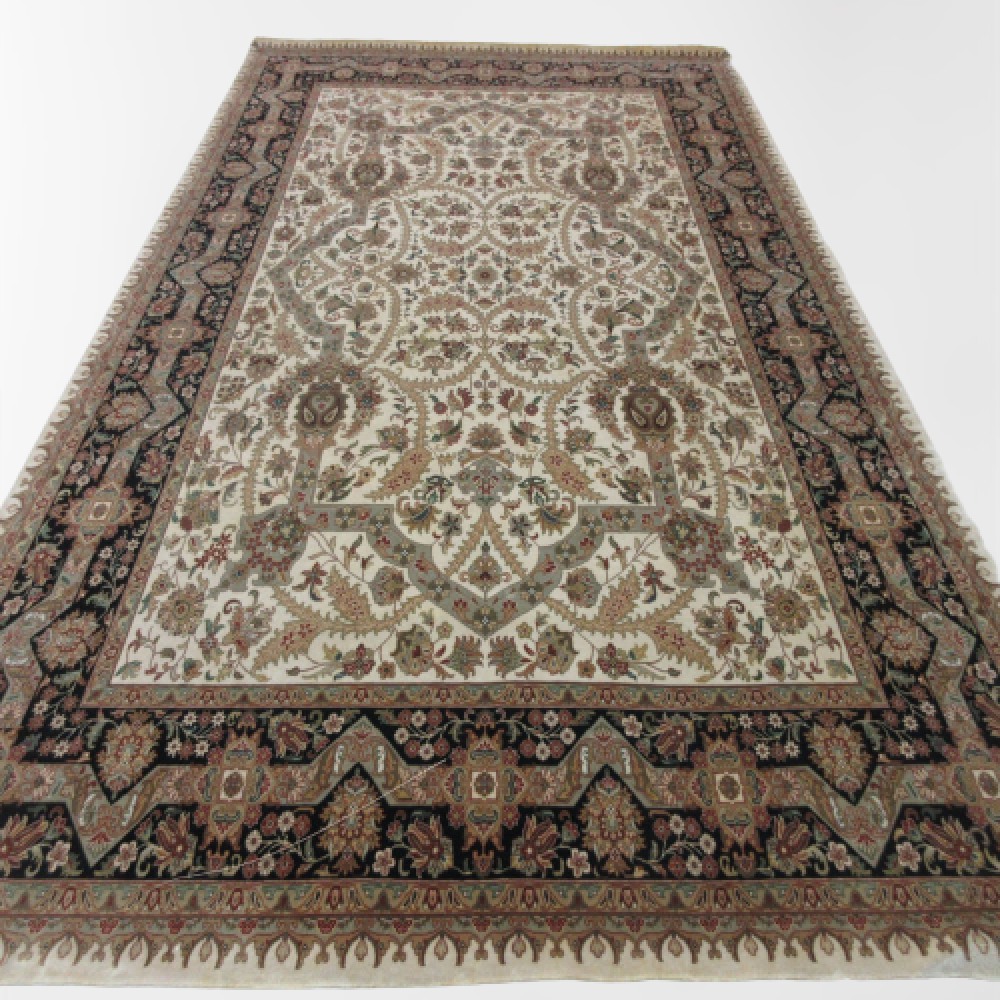 Classic Brown & Beige handmade Badohi Carpet