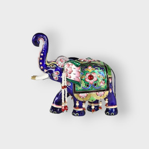 Classic Elephant Gulabi Meenakari Art