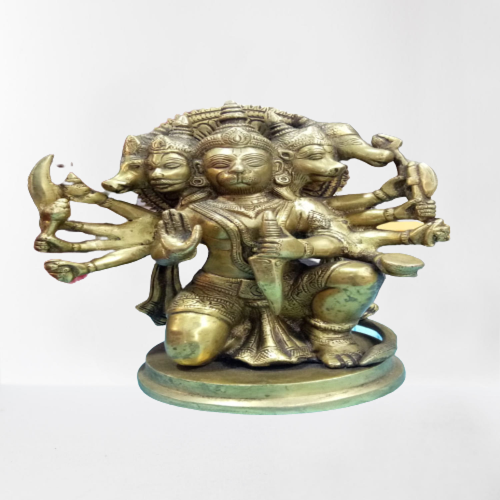 Classic PanchMukhi Hanuman Bell Metal & Brass Ware