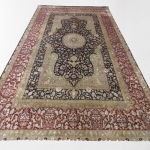 Classic Red & Beige Handmade Badohi Carpet