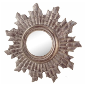Classic Sun Antique Silver Mirror Frame