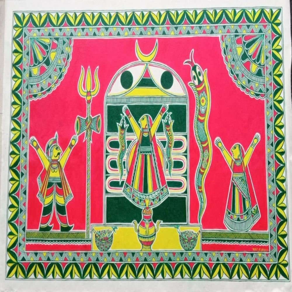 Classic Traditional Manjusha Painting