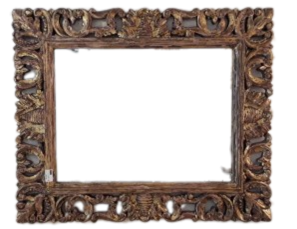 Classy Square Wooden Frame Mirror