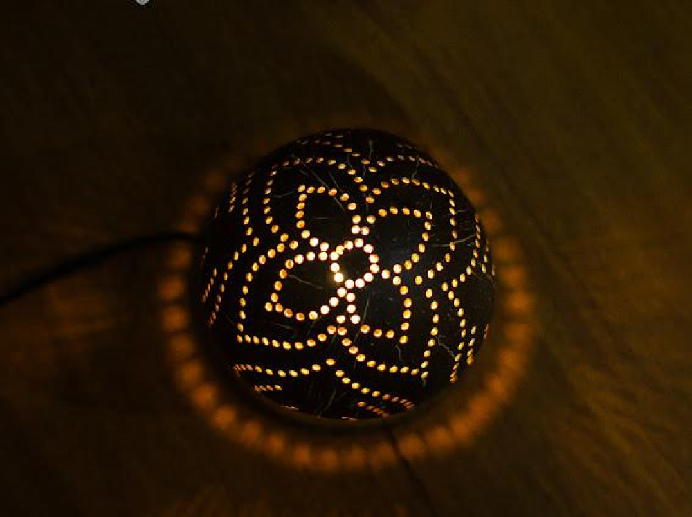 Coconut Shell Bed lamp - 0