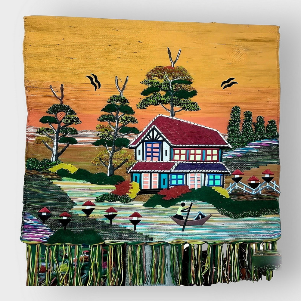 Shop Colorful Jute Wall Hanging GI Heritage