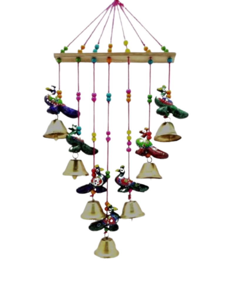 Colourful Hanging Wooden Larry - 0