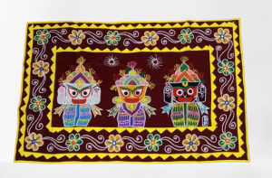 Colourful Jagannath Balram & Subhadra Pipli Hanging
