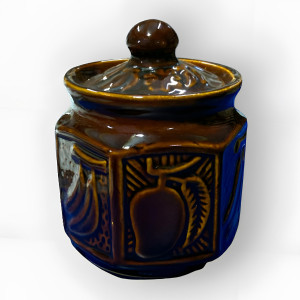Dark Brown Pickle Storage Container Chunar Pottery