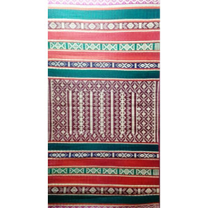 Designed Green And Red Mat
